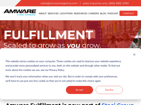 'amwarelogistics.com' screenshot