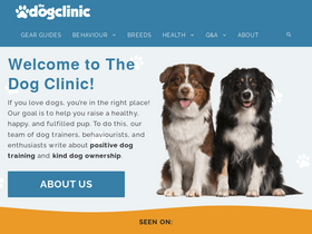 'thedogclinic.com' screenshot