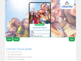 Villaville - Convite virtual grátis com confirmação de presença