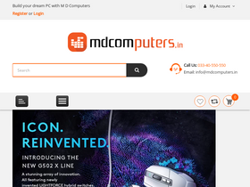 'mdcomputers.in' screenshot