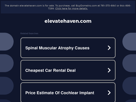 elevatehaven.com homepage screenshot