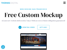 'thomasdigital.com' screenshot