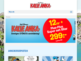 'kalleanka.se' screenshot