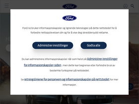 'ford.no' screenshot