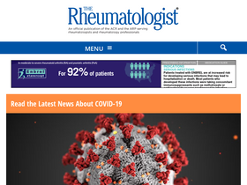 'the-rheumatologist.org' screenshot