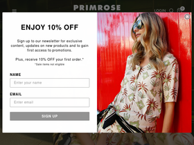 shopatprimrose.com homepage screenshot