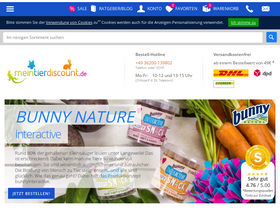 'meintierdiscount.de' screenshot
