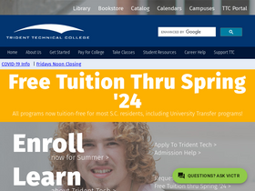 'onlcourses.tridenttech.edu' screenshot