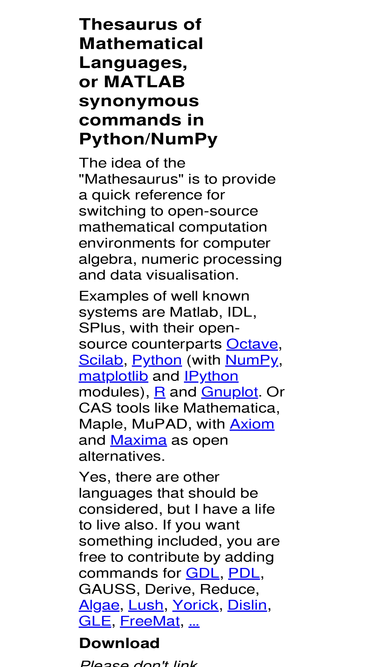 mathesaurus.sourceforge.net