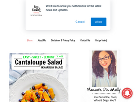 'easycookingwithmolly.com' screenshot