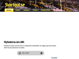 'svartgul.se' screenshot