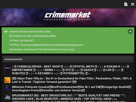 'crimemarket.is' screenshot