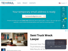 'tempail.com' screenshot