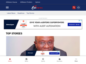 'allnews.ng' screenshot