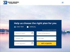'travelinsured.com' screenshot