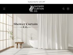 showercurtainco.com homepage screenshot