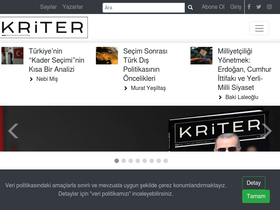 'kriterdergi.com' screenshot