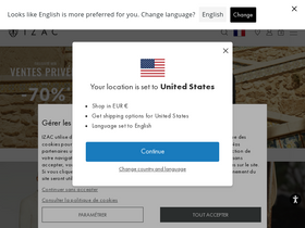 'izac.fr' screenshot