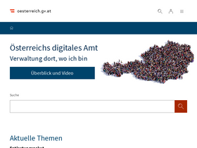 'oesterreich.gv.at' screenshot