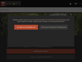 'varusteleka.fi' screenshot