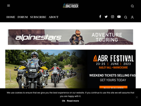 'adventurebikerider.com' screenshot