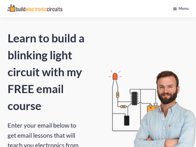'build-electronic-circuits.com' screenshot
