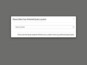 'bucksautoparts.com' screenshot