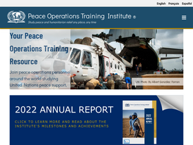 'peaceopstraining.org' screenshot