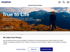 'olympus-imaging.com' screenshot