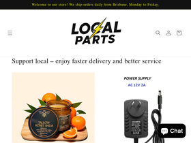 Local Parts AU website screenshot