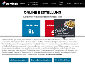 'dominos.de' screenshot