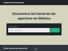 'todos-los-horarios.mx' screenshot