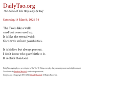 'dailytao.org' screenshot