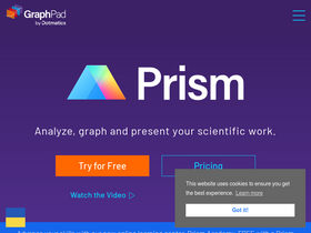 'graphpad.com' screenshot