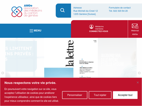 'amge.ch' screenshot