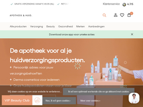 'apotheekenhuid.nl' screenshot