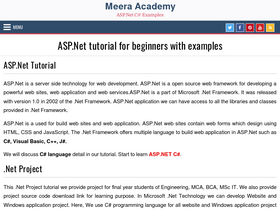 'meeraacademy.com' screenshot