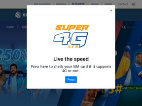 'korektel.com' screenshot