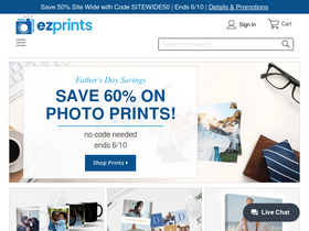 'ezprints.com' screenshot