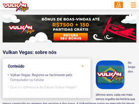 'vulkanvegas-br.com' screenshot