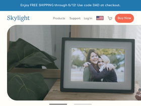 'skylightframe.com' screenshot