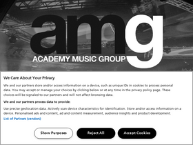 'academymusicgroup.com' screenshot