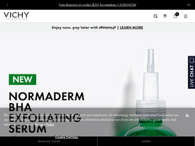 'vichyusa.com' screenshot