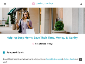 'passionforsavings.com' screenshot