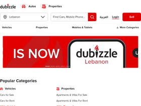 'dubizzle.com.lb' screenshot