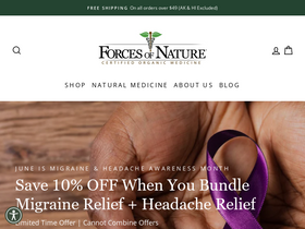 'forcesofnaturemedicine.com' screenshot