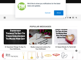 'sweetestmessages.com' screenshot