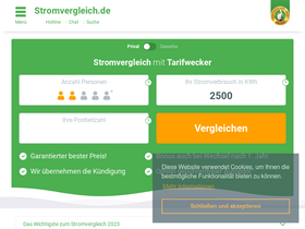 'stromvergleich.de' screenshot