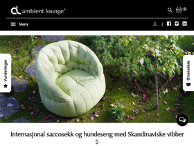 Ambient Lounge Norge AS homepage screenshot