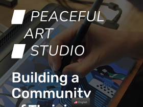 peacefulartstudio.com homepage screenshot